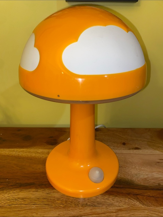IKEA Other - Vintage Ikea Skojig Table Lamp Orange Cloud Mushroom -Retired